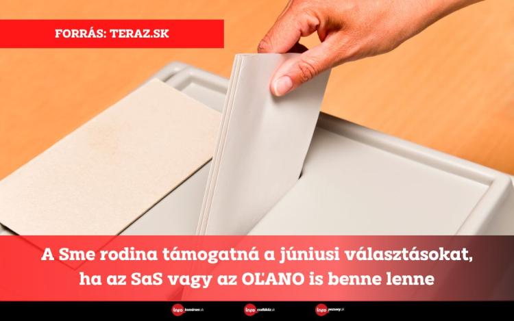 A Sme rodina támogatná a júniusi választásokat, ha az SaS vagy az OĽANO is benne lenne