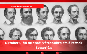 Október 6-án az aradi vértanúkra emlékeznek Somorján