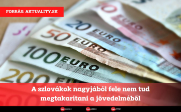 A szlovákok nagyjából fele nem tud megtakarítani a jövedelméből