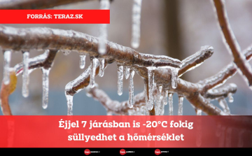 Éjjel 7 járásban is -20°C fokig süllyedhet a hőmérséklet