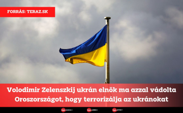 Volodimir Zelenszkij ukrán elnök ma azzal vádolta Oroszországot, hogy terrorizálja az ukránokat