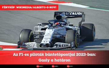 Az F1-es pilóták büntetőpontjai 2023-ban: Gasly a határon