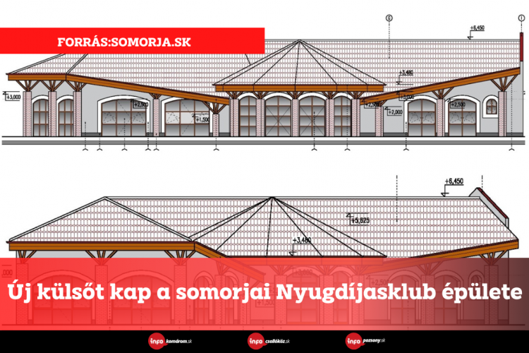 Új külsőt kap a somorjai Nyugdíjasklub épülete