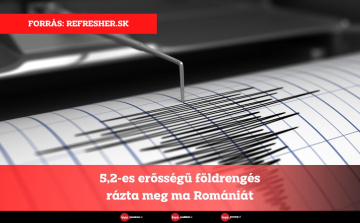 5,2-es erősségű földrengés rázta meg ma Romániát