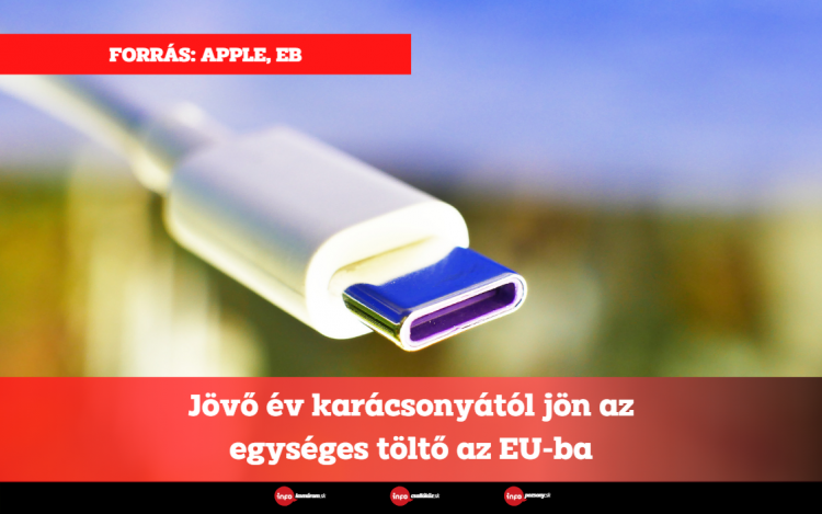 Jövő év karácsonyától jön az egységes töltő az EU-ba