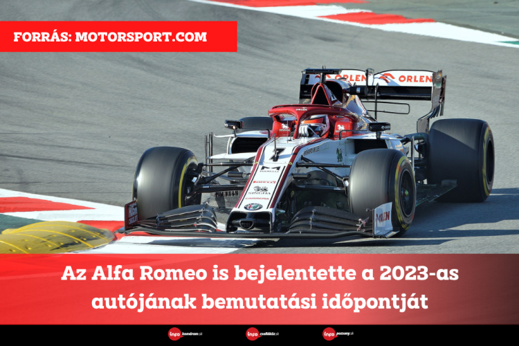 Az Alfa Romeo is bejelentette a 2023-as autójának bemutatási időpontját