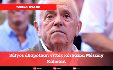 Súlyos állapotban vitték kórházba Mészöly Kálmánt