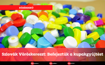 Szlovák Vöröskereszt: Befejeztük a kupakgyűjtést