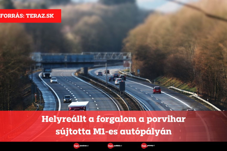 Helyreállt a forgalom a porvihar sújtotta M1-es autópályán