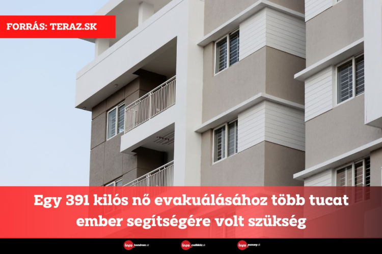 Egy 391 kilós nő evakuálásához több tucat ember segítségére volt szükség