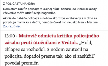 Matovič a ruttkai támadóról: „Pontosan azt kapta amit megérdemelt” 