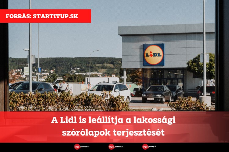 A Lidl is leállítja a lakossági szórólapok terjesztését