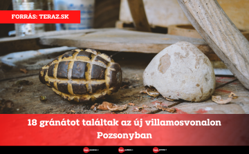 18 gránátot találtak az új villamosvonalon Pozsonyban