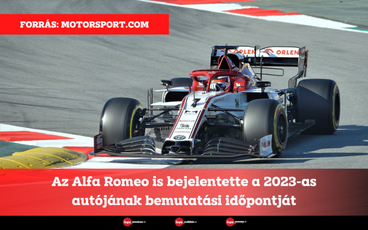 Az Alfa Romeo is bejelentette a 2023-as autójának bemutatási időpontját