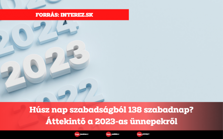 Húsz nap szabadságból 138 szabadnap? Áttekintő a 2023-as ünnepekről