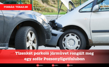 Tizenkét parkoló járművet rongált meg egy sofőr Pozsonyligetfaluban
