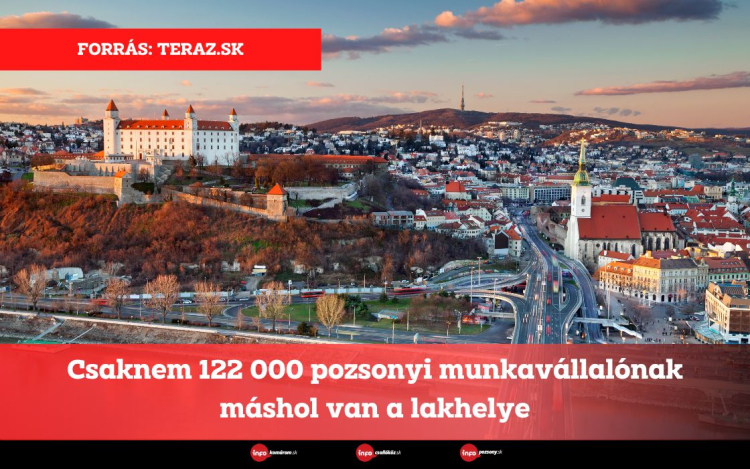 Csaknem 122 000 pozsonyi munkavállalónak máshol van a lakhelye