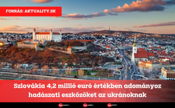 Szlovákia 4,2 millió euró értékben adományoz hadászati eszközöket az ukránoknak