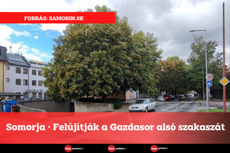 Somorja • Felújítják a Gazdasor alsó szakaszát