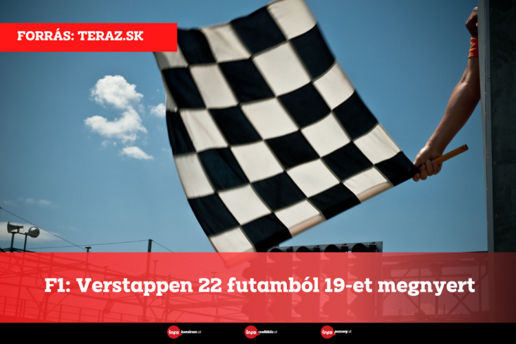 F1: Verstappen 22 futamból 19-et megnyert