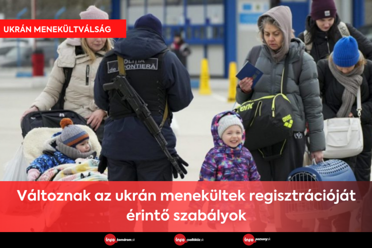 Változnak az ukrán menekültek regisztrációját érintő szabályok