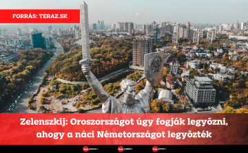 Zelenszkij: Oroszországot úgy fogják legyőzni, ahogy a náci Németországot legyőzték