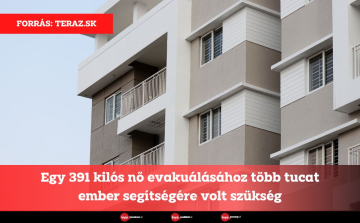 Egy 391 kilós nő evakuálásához több tucat ember segítségére volt szükség