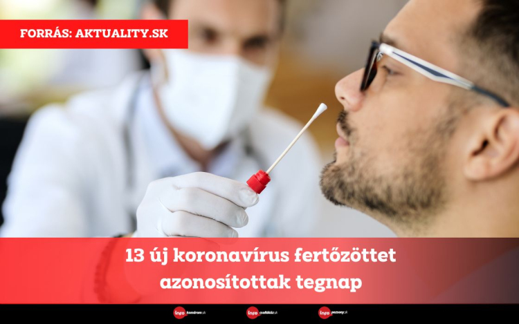 13 új koronavírus fertőzöttet azonosítottak tegnap