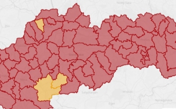 Szlovákiában csak három narancs besorolású járás maradt