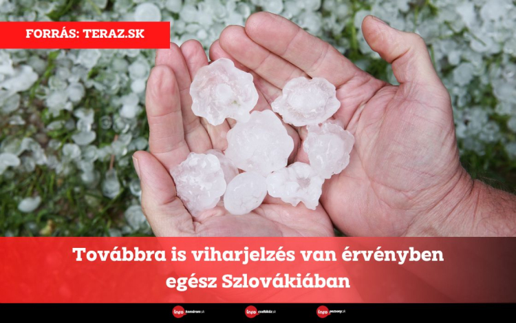 Továbbra is viharjelzés van érvényben egész Szlovákiában