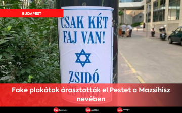 Fake plakátok árasztották el Pestet a Mazsihisz nevében