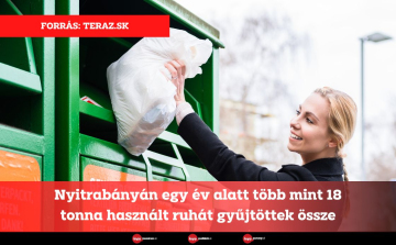 Nyitrabányán egy év alatt több mint 18 tonna használt ruhát gyűjtöttek össze