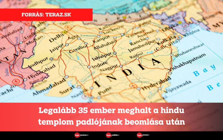 Legalább 35 ember meghalt a hindu templom padlójának beomlása után