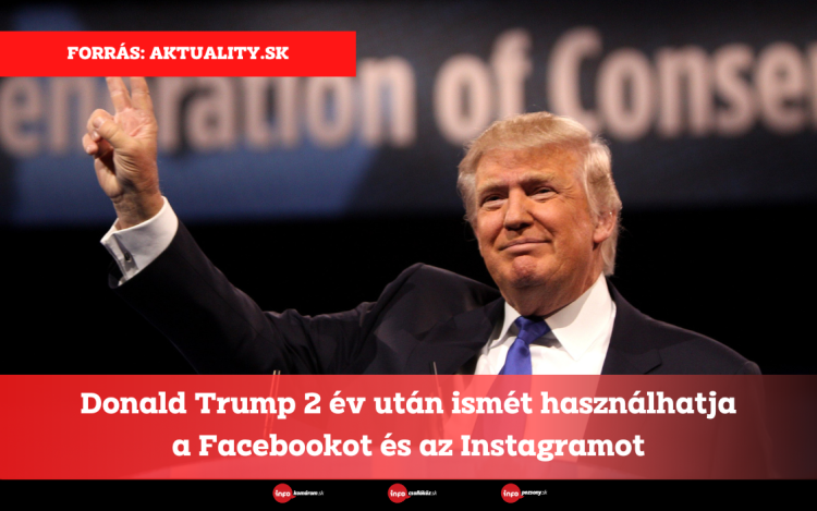 Donald Trump 2 év után ismét használhatja a Facebookot és az Instagramot