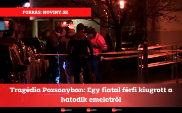 Tragédia Pozsonyban: Egy fiatal férfi kiugrott a hatodik emeletről