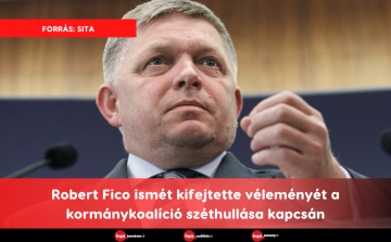 Robert Fico ismét kifejtette véleményét a kormánykoalíció széthullása kapcsán