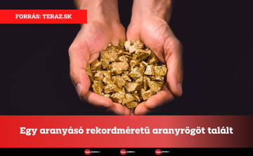 Egy aranyásó rekordméretű aranyrögöt talált