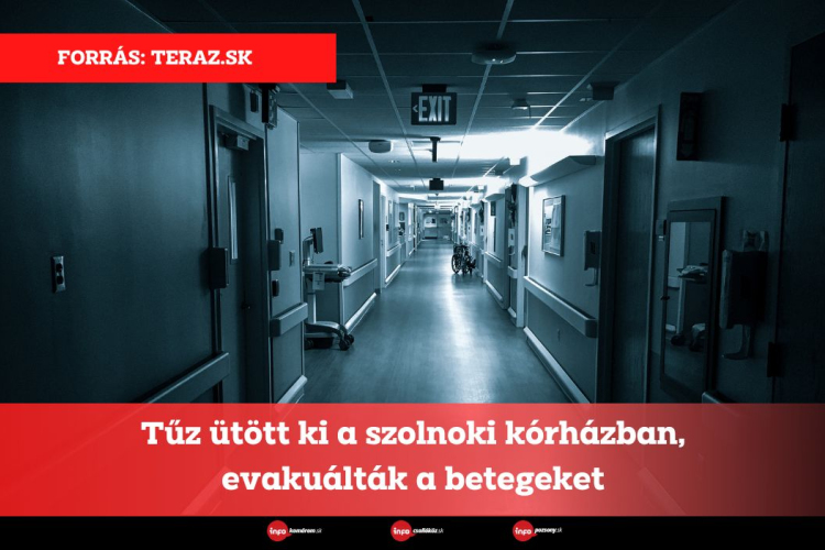 Tűz ütött ki a szolnoki kórházban, evakuálták a betegeket