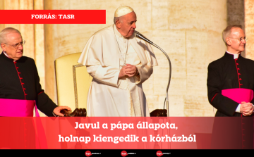 Javul a pápa állapota, holnap kiengedik a kórházból