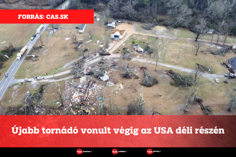 Újabb tornádó vonult végig az USA déli részén