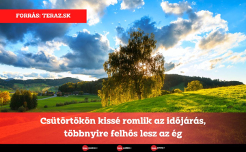 Csütörtökön kissé romlik az időjárás, többnyire felhős lesz az ég