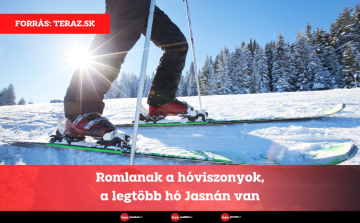 Romlanak a hóviszonyok, a legtöbb hó Jasnán van