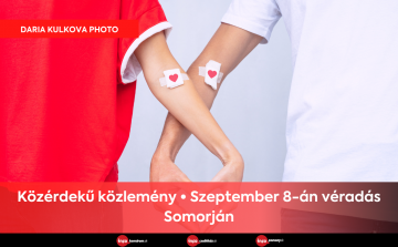 Közérdekű közlemény • Szeptember 8-án véradás Somorján