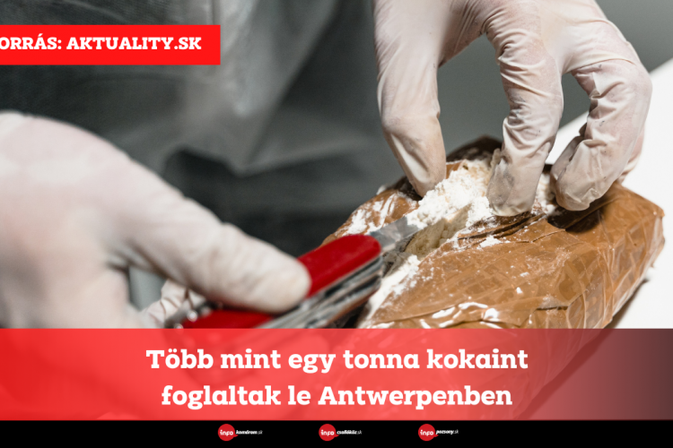 Több mint egy tonna kokaint foglaltak le Antwerpenben