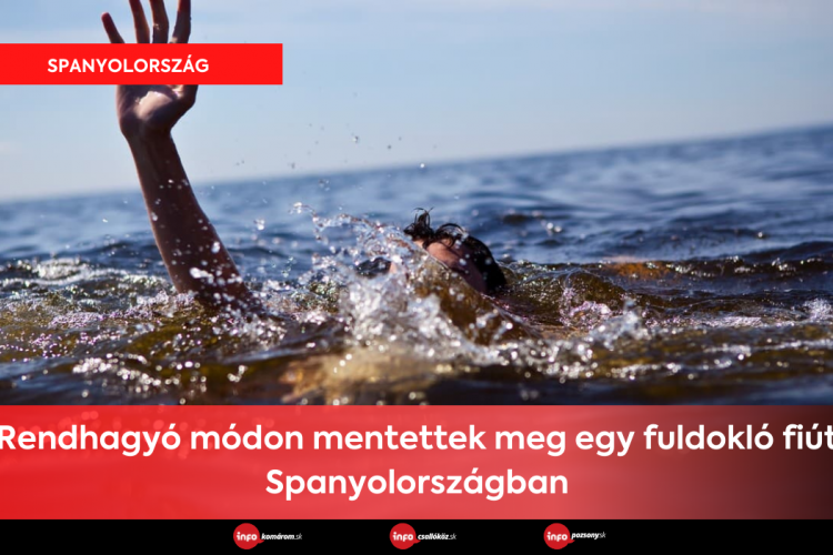 Rendhagyó módon mentettek meg egy fuldokló fiút Spanyolországban