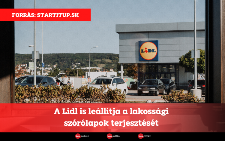 A Lidl is leállítja a lakossági szórólapok terjesztését