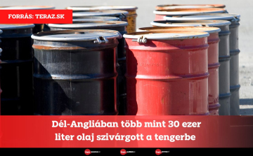 Dél-Angliában több mint 30 ezer liter olaj szivárgott a tengerbe 