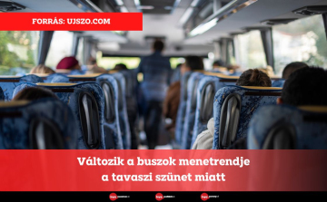 Változik a buszok menetrendje a tavaszi szünet miatt