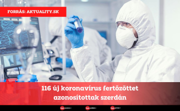 116 új koronavírus fertőzöttet azonosítottak szerdán