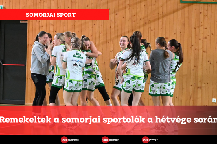 Remekeltek a somorjai sportolók a hétvége során